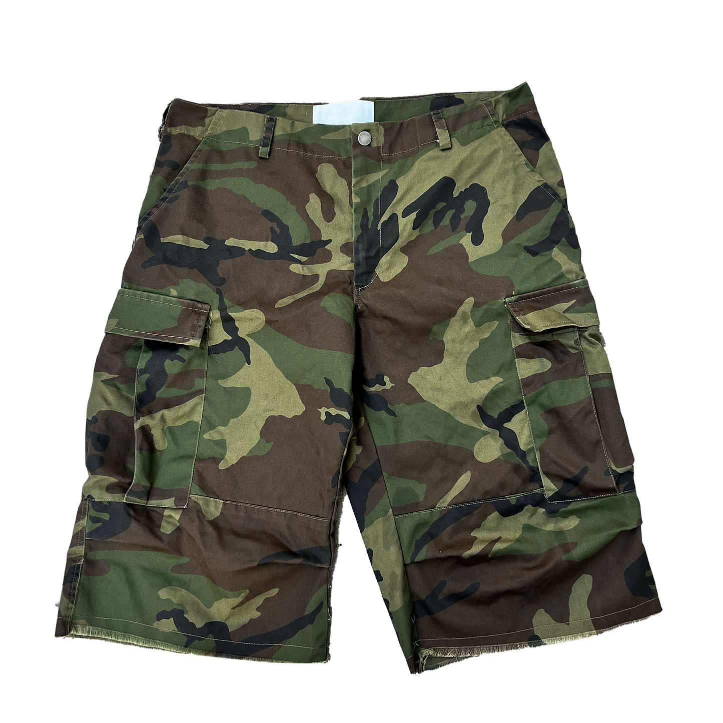 'Discharged' Camo shorts