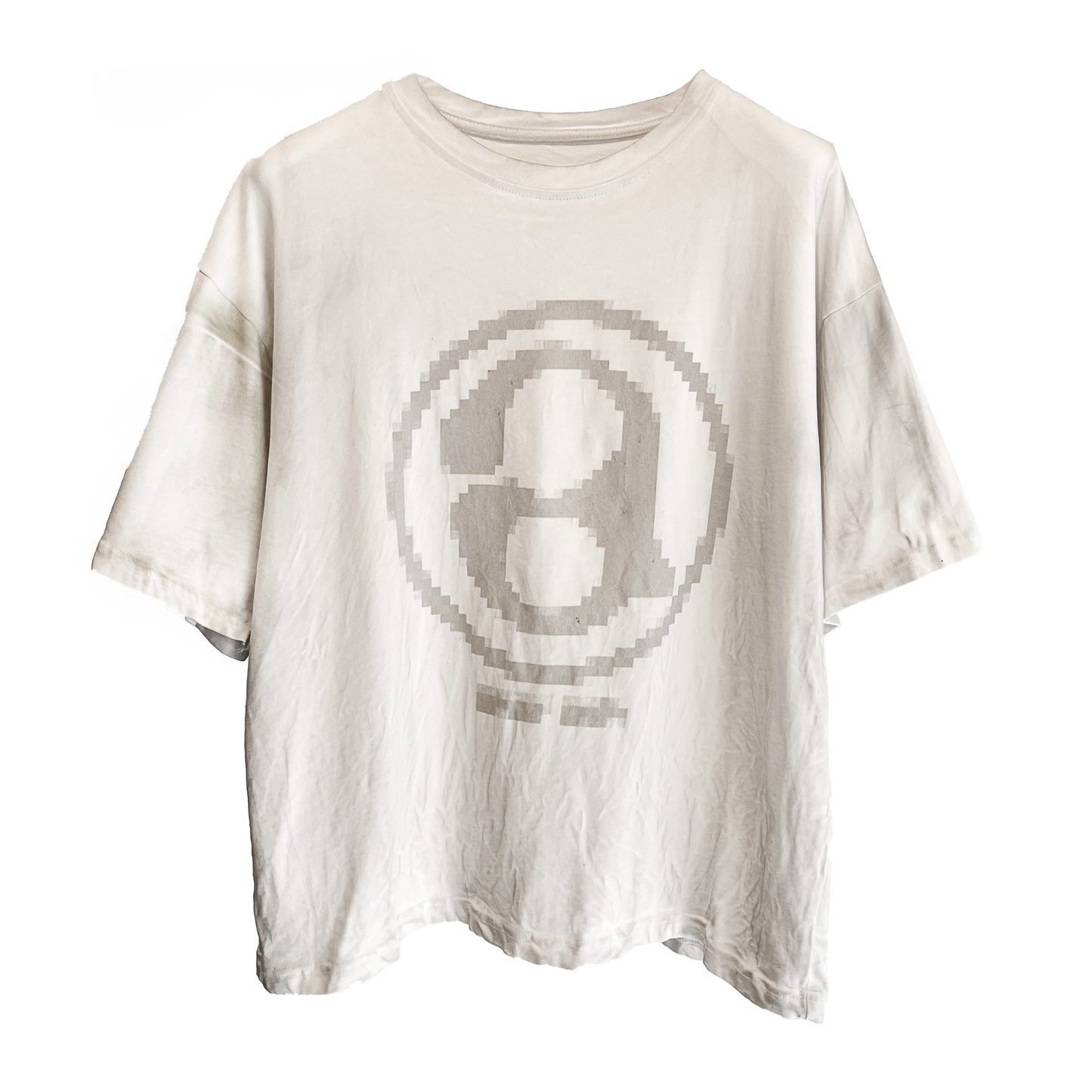Mud washed mosaic logo tee