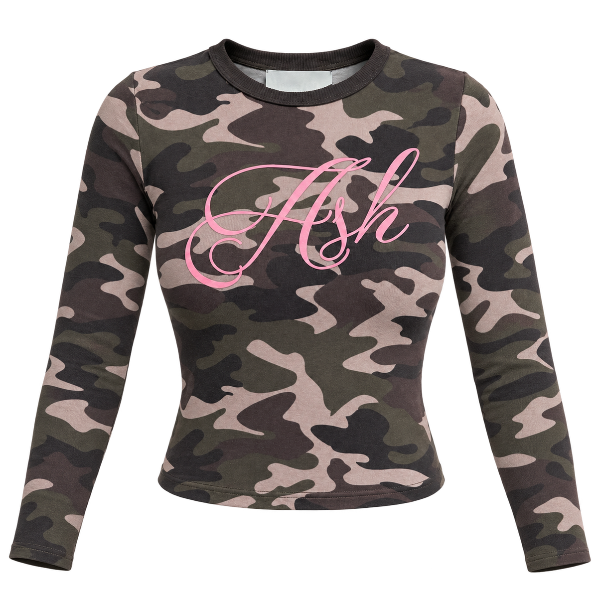 Ash long sleeve baby tee | Camouflage
