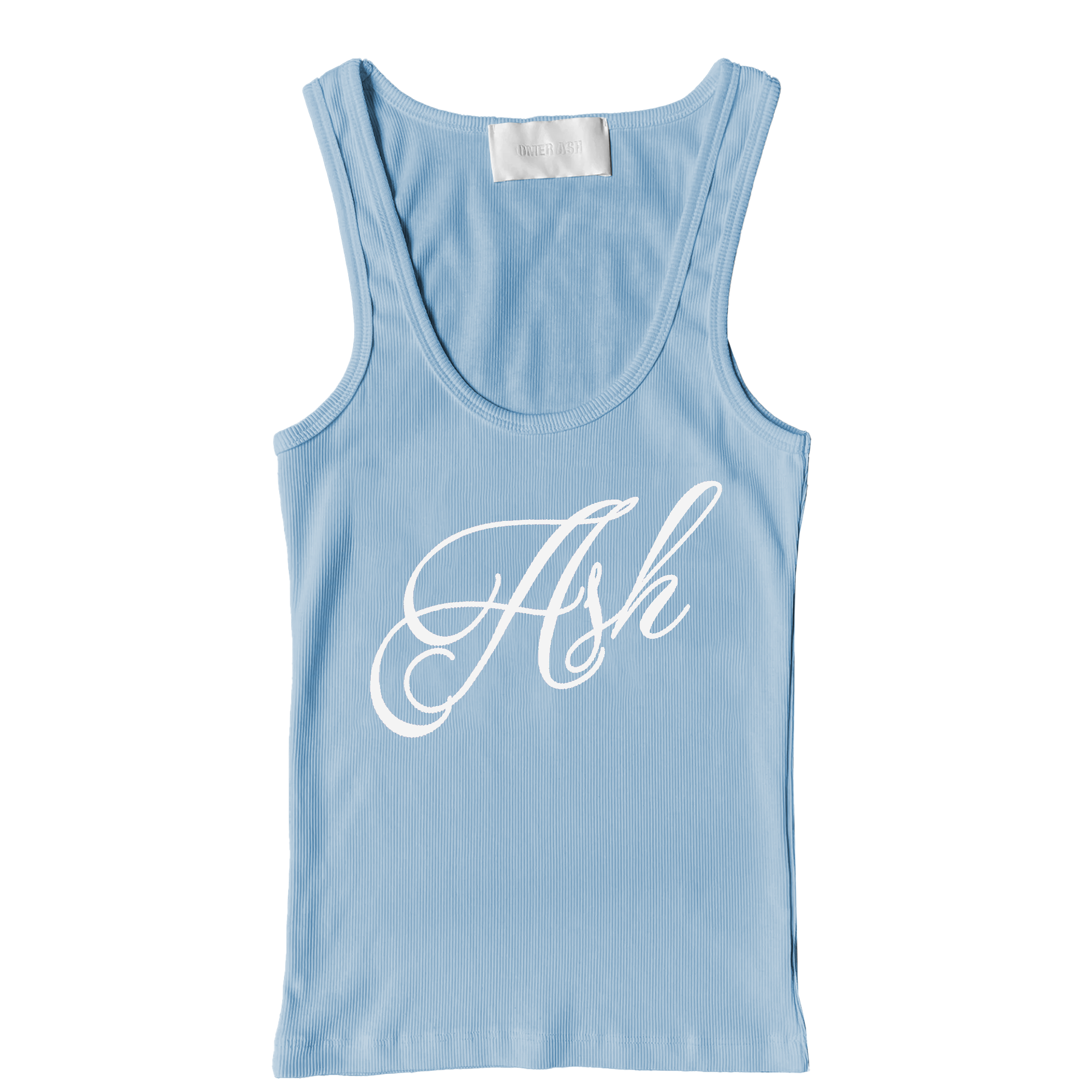 Classic logo women's tank top | Baby blue & White