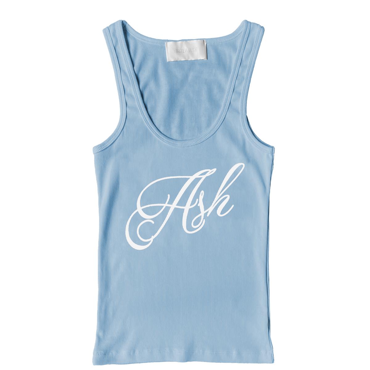 Ash women's tank top | Baby blue & White