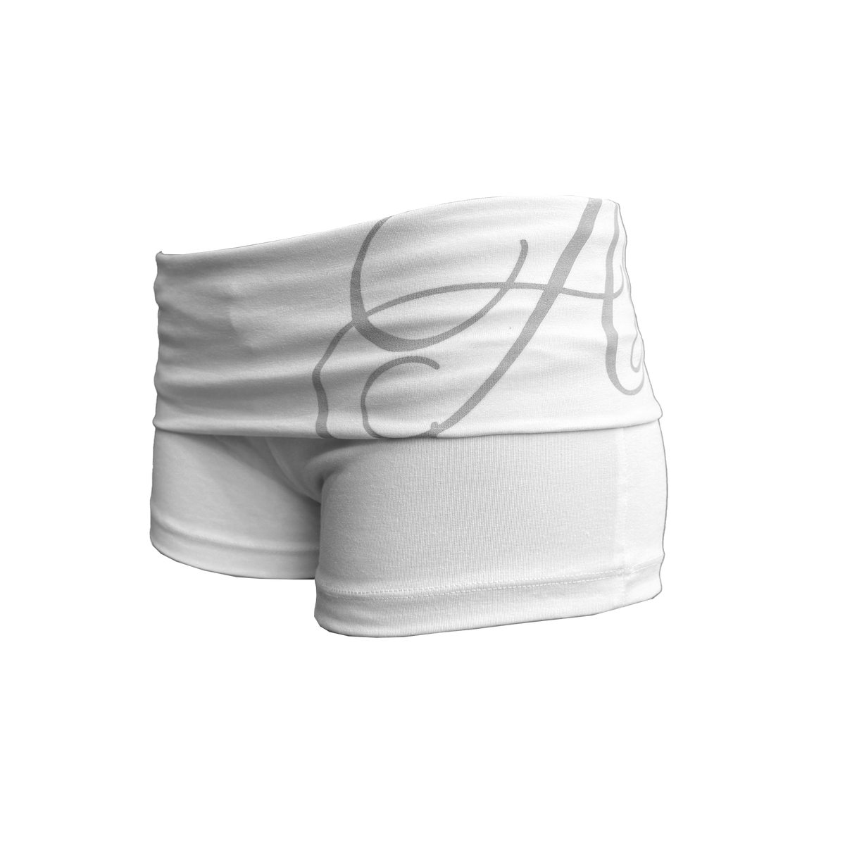 Ash micro shorts | White