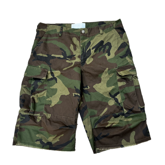 'Discharged' Camo shorts