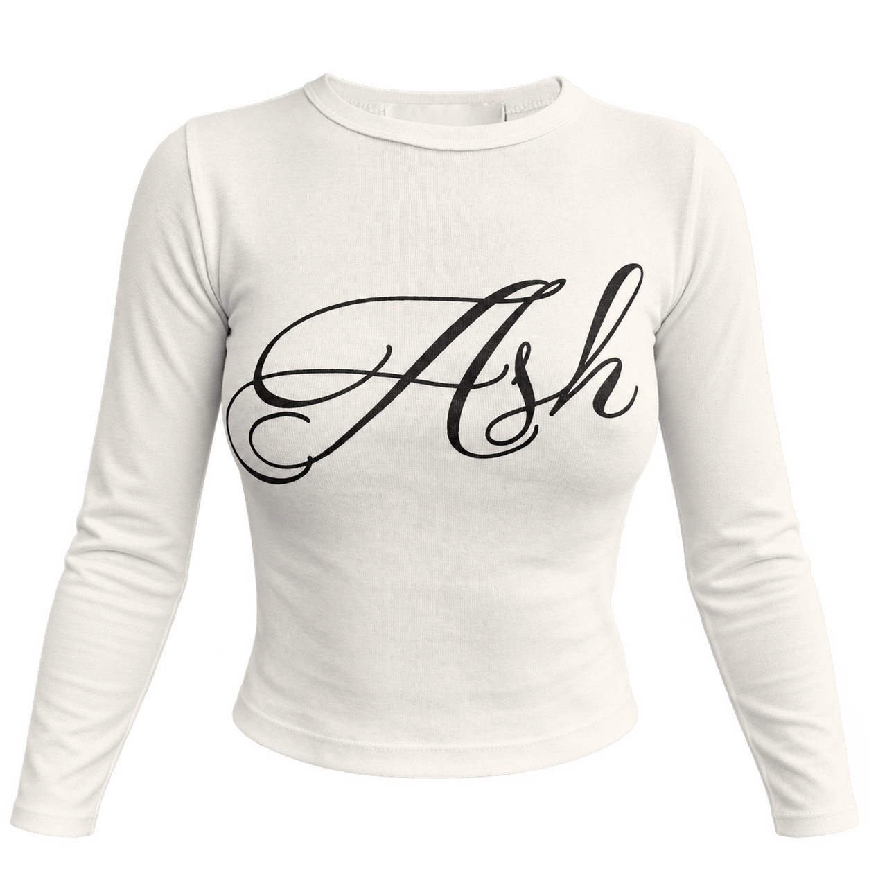 Ash long sleeve baby tee | Cream