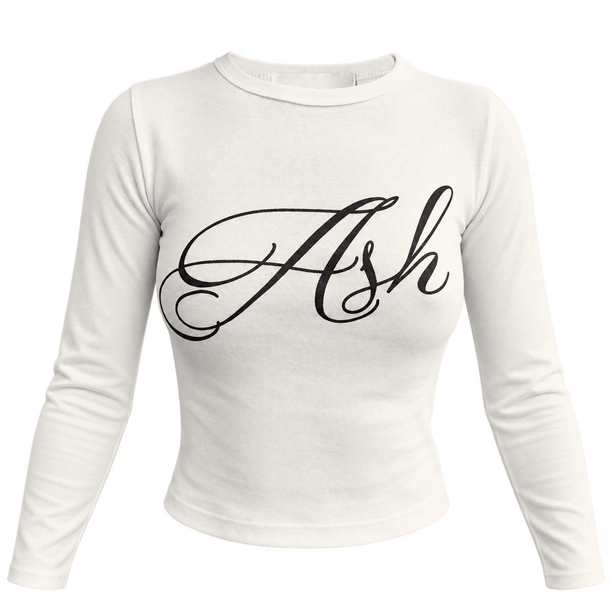 Ash long sleeve baby tee | Cream