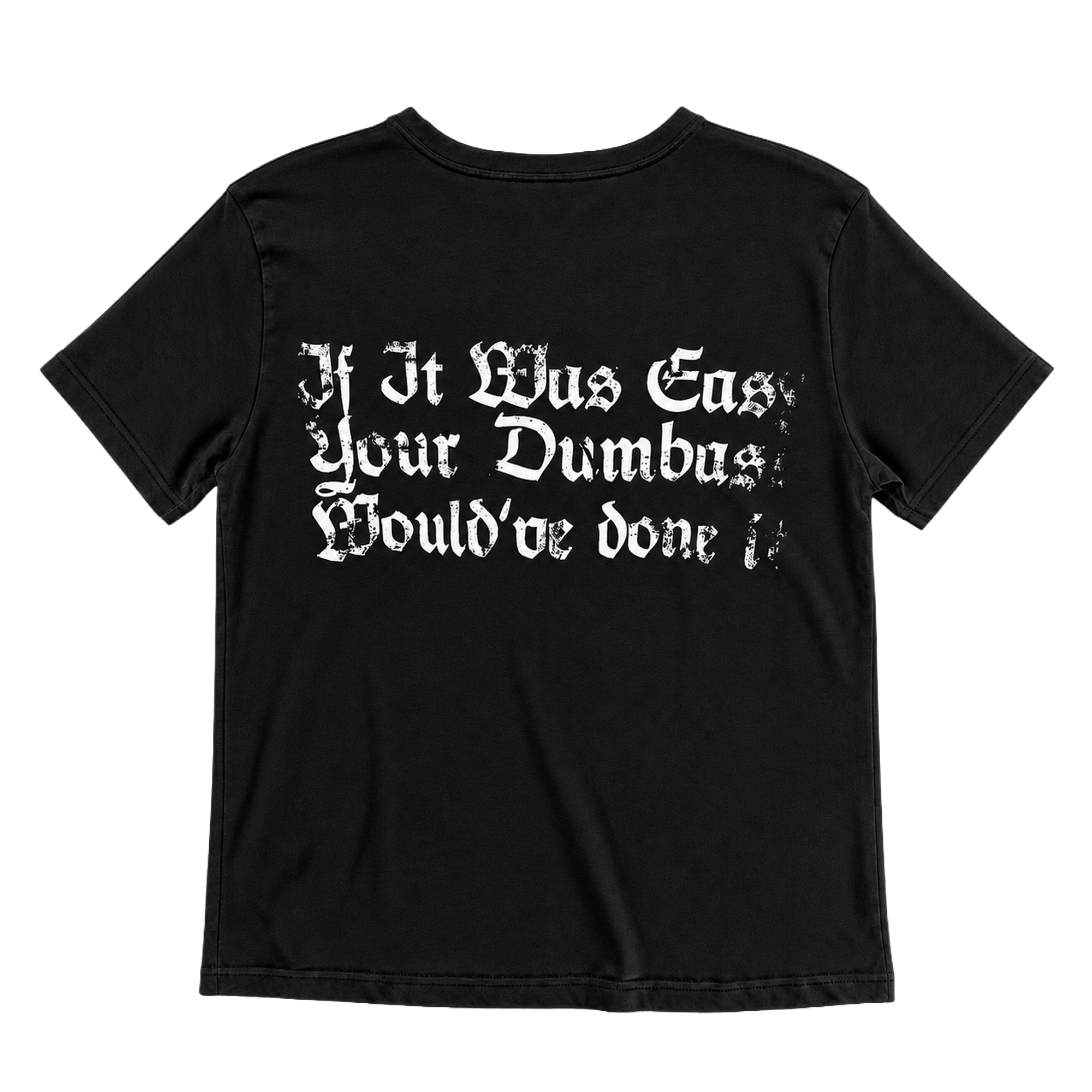 Dumbass Logo Men's baby tee | Black