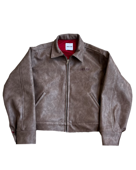 VEGAN LEATHER WORK JACKET