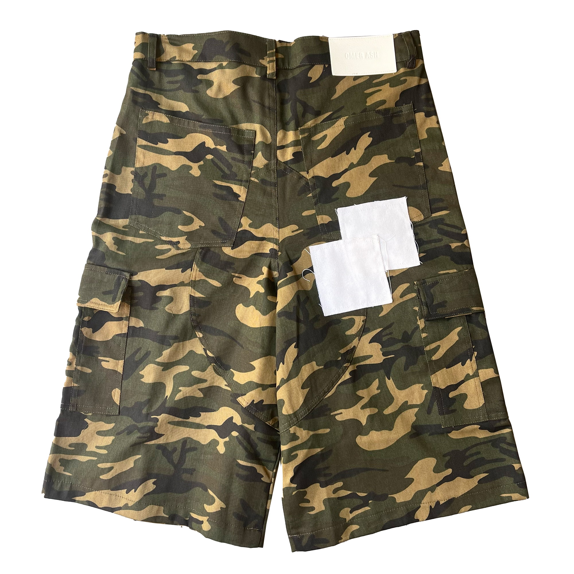 Camouflage patch jorts