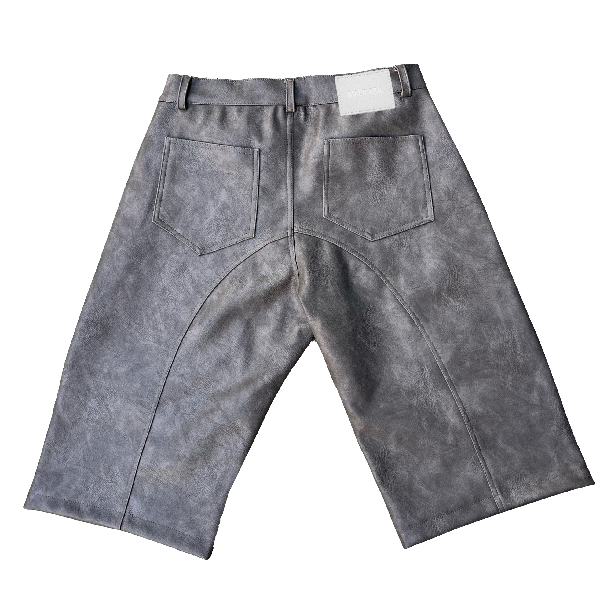 'Hazard Pay' Vegan leather jorts