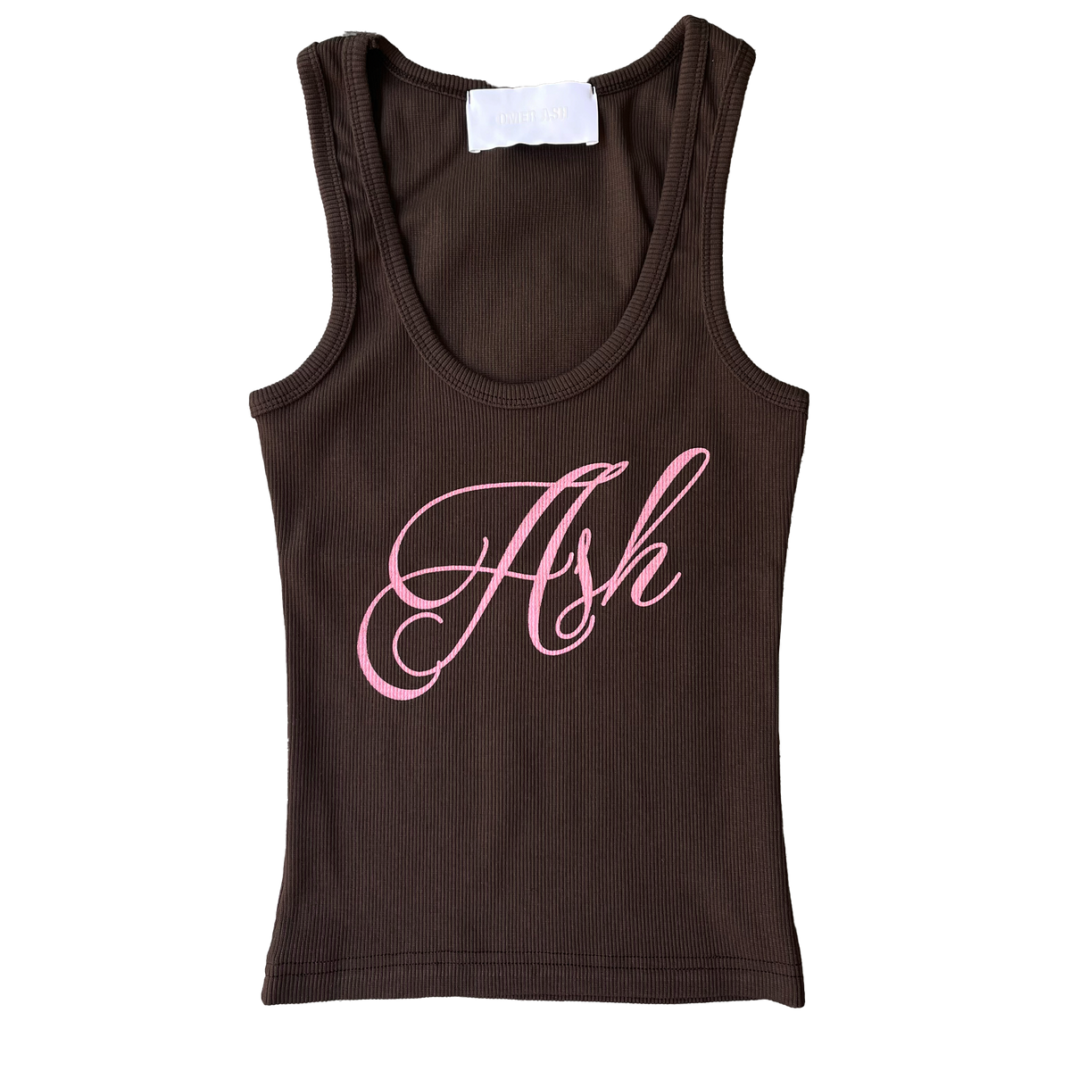 Ash women's tank top | Brown & pink