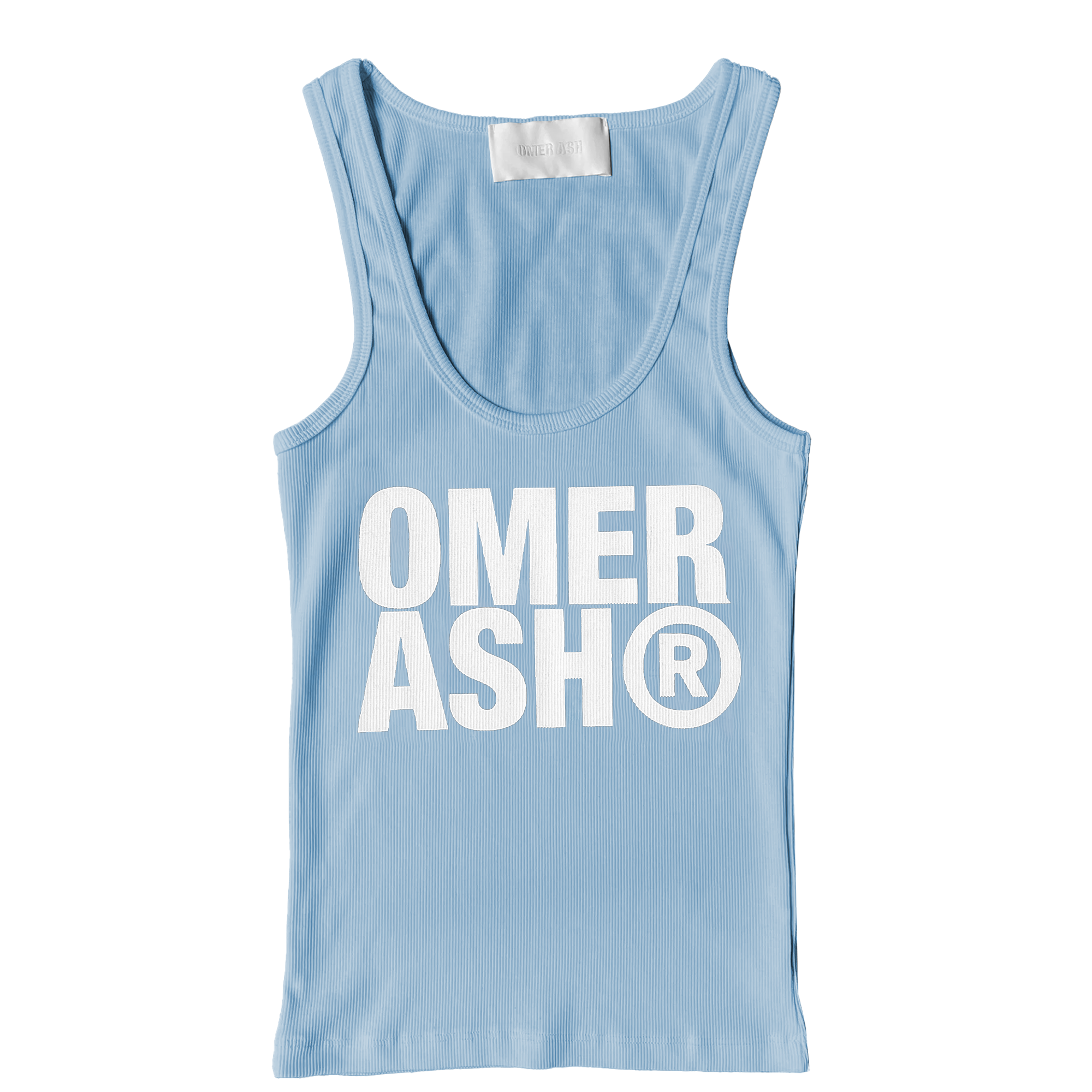 Classic logo women's tank top | Baby blue & White