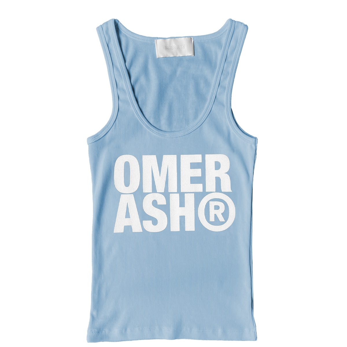 Classic logo women's tank top | Baby blue & White