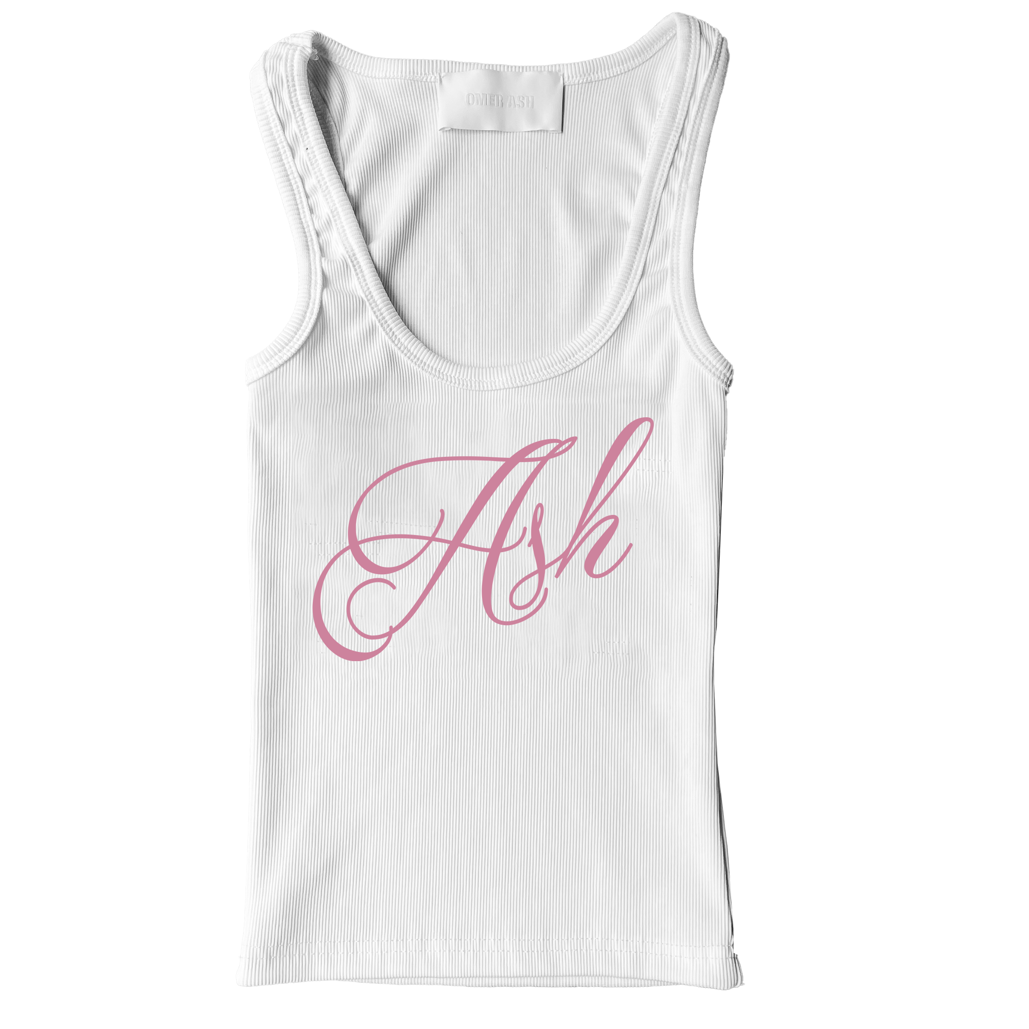 Ash women's tank top | White & Pink